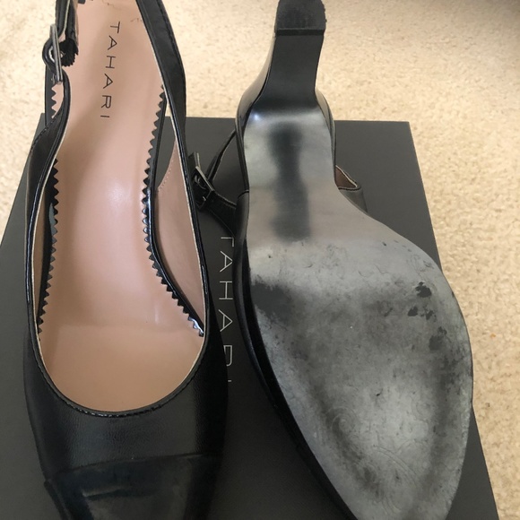Tahari Black Slingback - Picture 2 of 6